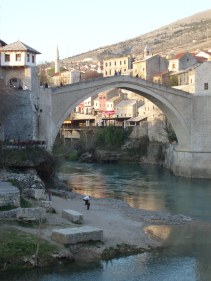 View of Mostar in March